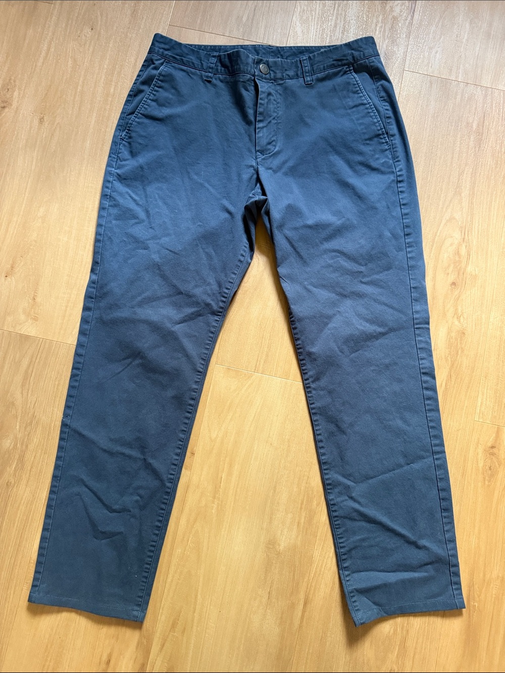 Bonobos Navy Pants with Green Printed Waist Lining